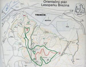 orientacny plan lesoparku brezina