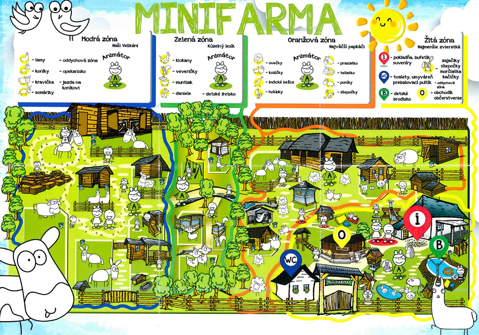 Minifarma Lubina - mapa